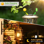 WdtPro Solar Lanterns Outdoor Lights, 2 Pack Bright Lanterns Outdoor Waterproof - Image 3