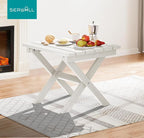 SERWALL Folding Outdoor Side Table Set of 6, Adirondack End Table - Image 8