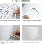 12/10/9 inch Large Self Watering Pots, Plant Pots - Image 4