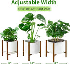 Airpark Plant Stand Indoor Adjustable, Metal Modern Plant Stand, Heavy Duty - Image 3