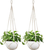 Mkono 43 Inch Macrame Plant Hanger Large by Mkono