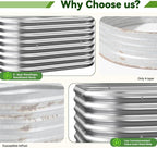 4 Pack 3x3FT Raised Beds for Gardening, Corrugated Galvanized Steel Raised - Image 3