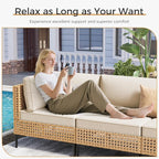ABCASA Patio Furniture Set, 5-Piece Wicker Outdoor Patio Furniture Sets - Image 8