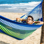 Lazy Daze Hammocks Handwoven Mayan Hammock, 10.5 FT Soft Rope Double Hammocks - Image 2