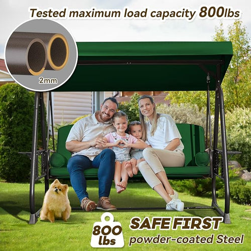 3 in 1 Outdoor Porch Swing - Image 2