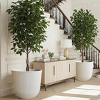 WORTH Garden Round Large Planter Pot Set of 2-17.5" Dia x 15.5" H - Image 4
