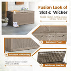 Greesum 100 Gallon Resin Patio Storage Box - Image 5