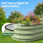 Kesfitt Raised Garden Bed, Oval Open-Bottom Design, 12-Inch Deep - Image 6