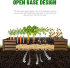 SnugNiture Galvanized Raised Garden Bed 8x4x1FT Outdoor Large Metal Planter Box - Image 4
