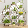 Tikea Hexagonal Plant Stand Indoor Plant Stand by Tikea