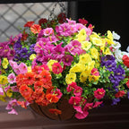 Artificial Flowers for Outdoors, UV Resistant Fake Silk Morning Glory, - Image 7