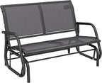 Outsunny 2-Person Outdoor Glider Bench, Patio Double Swing Rocking Chair by Outsunny