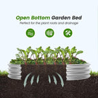 Land Guard 3×3×1ft Galvanized Raised Garden Bed Kit, Round Galvanized Planter - Image 6