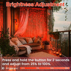 Connectable 200 LED String Lights Indoor Outdoor, 66FT Red Christmas Lights - Image 4