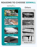 SERWALL Outdoor Expandable Dining Table 60" - Image 7