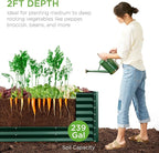 Best Choice Products 8x2x2ft Outdoor Metal Raised Garden Bed, Rectangular Deep - Image 2