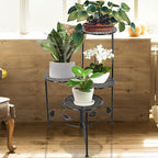 Plant Stand Indoor Outdoor, 3/4 Tier 30" Tall Metal Flower Pot Holder Shelves - Image 6
