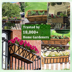 Halatool 4 Pack 24 Inch Window Box Liners, Pre-Formed Coco Fiber Replacement - Image 7