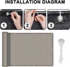 LOVE STORY Balcony Privacy Screen, UV Protection and Weather-Resistant - Image 2