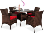 Best Choice Products 5-Piece Indoor Outdoor Wicker Dining Set Furniture by BestChoiceProducts