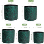 7/6.5/6/5/4 inch Plant Pots, 5 Pack Cylinder Flower Pots - Image 2