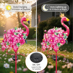 Hexagram Flamingo Yard Decor, Flamingo Solar Lights Outdoor - Image 4