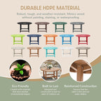 WestinTrends Malibu Low Outdoor HDPE Round Patio Coffee Table - Image 6