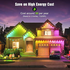 JOH Permanent Outdoor Lights, 100FT Permanent Outdoor Lights - Image 5