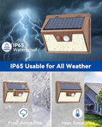 Peasur Brown Solar Lights Outdoor Motion Sensor 16 Pack, Ultra-Bright 3 Mode - Image 7