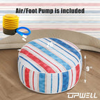 UPWELL Waterproof Inflatable Outdoor Ottoman Pouf, Portable Patio Footrest - Image 3