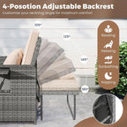 HAPPYGRILL Patio Rattan Wicker Daybed - Image 5