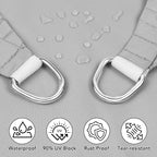 Artpuch Waterproof Sun Shade Sail, UV Resistant Rain Canopy, Curved Edges Shade - Image 2