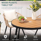 Pamapic 5-Pieces Patio Dining Set - Image 5