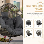 Vongrasig Wicker Egg Chair PE Rattan Chair - Image 6