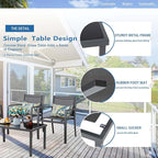 Vongrasig 4 Pieces Patio Furniture Set, Outdoor Patio Conversation Sets - Image 5