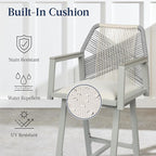 Best Choice Products Outdoor Bar Stools Set of 2, Bar Height, 360° Swivel - Image 5