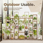 Bamworld Plant Shelf Indoor 30 Pots Large Plant Shelf Wide Tall Outdoor Plant - Image 6