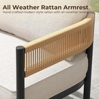 Grand patio 6-Piece Wicker Outdoor Furniture Set - Image 7