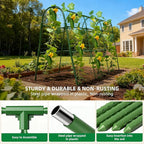Cucumber Trellis for Raised Bed, U-Shape Garden Arch Metal Support for Climbing - Image 3