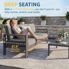Solaste Aluminum Patio Furniture Set - Image 5