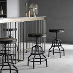 LOKKHAN Vintage Industrial Bar Stool - Image 7