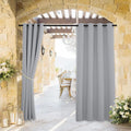 RYB HOME Outdoor Curtains for Patio Waterproof Block Sunlight Thermal Insulated by RYBHOME
