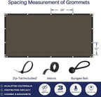 WINDSCREEN4LESS 6' x 9' Privacy Fence Screen in Brown - Image 6