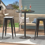 Furmax Bistro Pub Table Round Bar Height Cocktail Table - Image 7