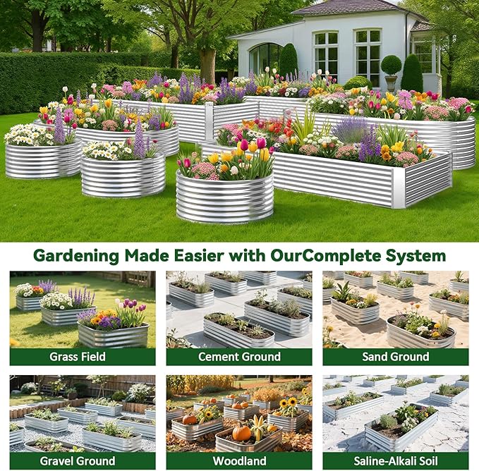 4 Pack Tall 2x2x2FT Round Raised Beds - Image 6