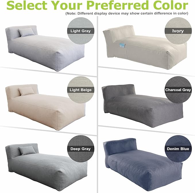 Outdoor Bean Bed Chair Sun Lounger, Outdoor Couch Sofa - Image 6