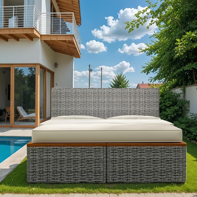 Flamaker Outdoor Rattan Daybed - Image 3