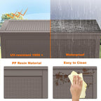 320 Gallon Waterproof Outdoor Storage Box, Large Resin Deck Box, Lockable - Image 5