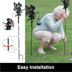 Solar Fairy Garden Lights Outdoor – Spring Decorations Yard Ornaments, - Image 5