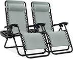 Best Choice Products Set of 2 Adjustable Steel Mesh Zero Gravity Lounge Chair by BestChoiceProducts